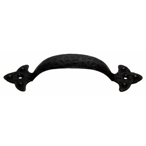 Maniglia Ferro Battuto 316 90 mm Nero Sfumato