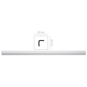 Paraspigolo 22X22 mm Polist HD 3 M Bianco