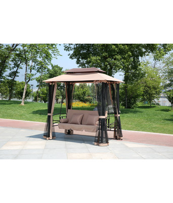 C Dondolo Harem in Acciaio C/Moschiera Beige SC