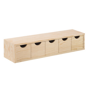 Cassettiera Mini 5 Cassetti 56X13XH12 cm