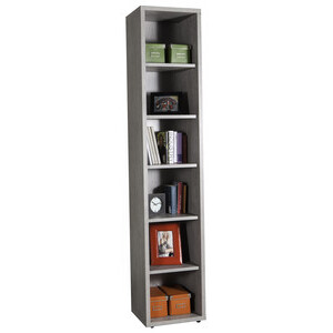 Pratico Libreria 35,7X44XH217 cm Cemento