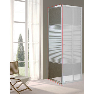 Parete Fissa Cristallo Trasp. Ser. 6 mm 64/70 cm Lusso