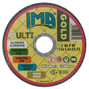 Ima Disco Universale Gold Piano D 115X1,6 mm