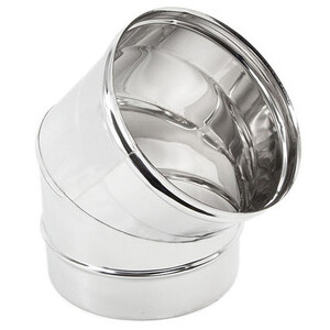 Gomito Inox Aisi 304 45° D 10 cm