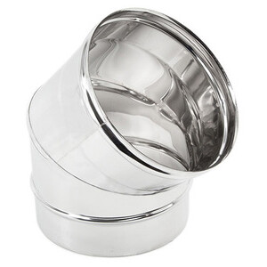 Gomito Inox Aisi 304 45° D 15 cm