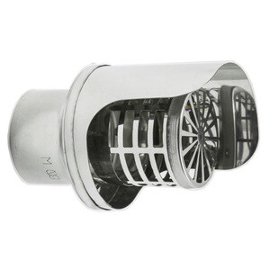 Terminale Inox Orizzontale D 10 cm