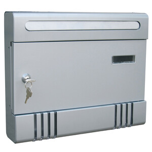 Cassetta Postale Condominio 36,6X6,5X29 cm Silver