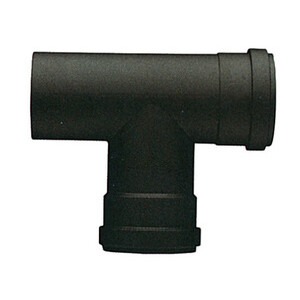Raccordo a T P/Stufa a Pellet Attacco FFM D 10 cm Nero Opaco