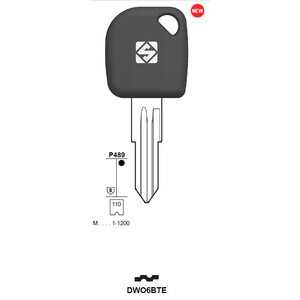 Silca DWO6BTE Chiave Transponder Vuota Ottone
