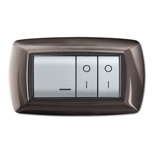 Placca Life Living Plast Alluminio Notte 4P