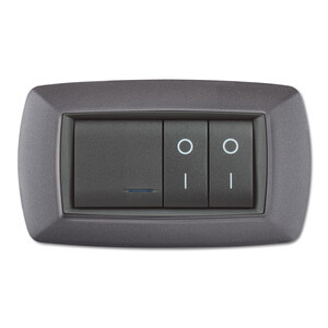 Placca Life Living Plast Grigio Chiaro Vulcan 4P