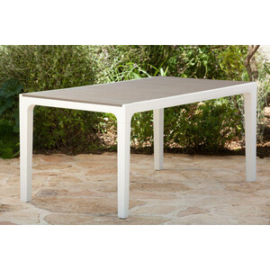 Tavolo Harmony 160X90X74CM Bianco/Cappuccino