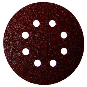 Disco Abrasivo Velcro 8 Fori D 125 mm Grana 80