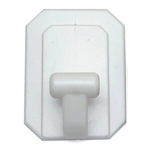 BL Gancio Adesivo Gigante Plast Bianco 2 PZ