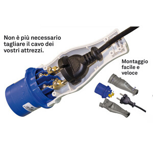 Rosi 1820 Adattatore Industriale Spina SCH IP44