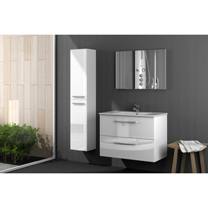 Kit Mobile Bagno Aruba 2 Cass 80 Sosp Bianco