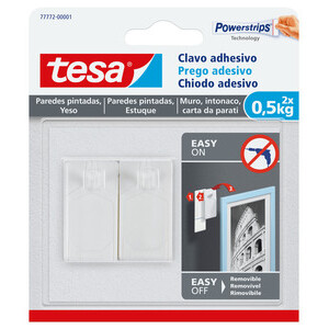 Gancio Adesivo Tesa Powerstrips Quadro Fissi 2 PZ