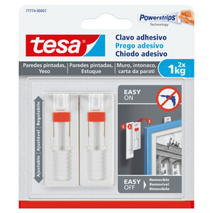 Gancio Adesivo Tesa Powerstrips Quadro Reg 2 PZ