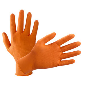 Guanti Nitrile Arancione CONF.10 PZ. TG L