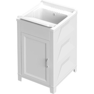 Kit Lavatoio Resina Antiacido 45X50 cm Bianco