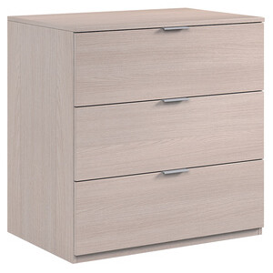 Kit Cassettone 3 Cassetti 80X38X77 Rovere Chiaro