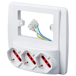 Rosi 94132 Multipresa da Parete Smart 3PR Bip-Sc