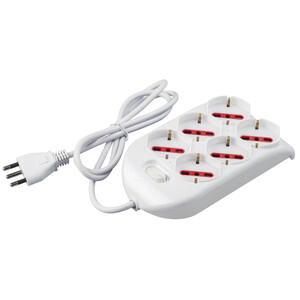 Rosi 94124 Multipresa 6PR Bip Schuko + Int