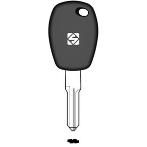 Silca HU136TE Chiave Transponder Vuota Ottone