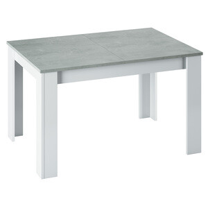 Kit Tavolo Kendra 140/190X90XH78CM Bianco/Cemen