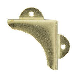 Fermaspecchi Liscio Acciaio Ottonato 40X40 mm