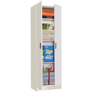 Kit Armadio 2 Ante 3 Ripiani Multiuso 59X37XH180 cm