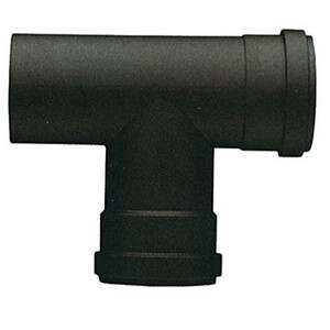 Raccordo a T P/Stufa a Pellet Attacco FFM D 8 cm Nero Opaco
