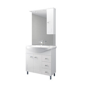 Mobile Bagno Eva 85 Completo Bianco