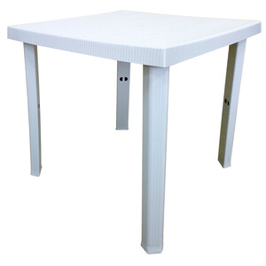 Tavolo Resina Figaro 80X80XH72CM Bianco