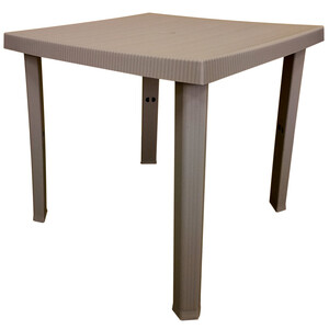 Tavolo Resina Figaro 80X80XH72CM Tortora