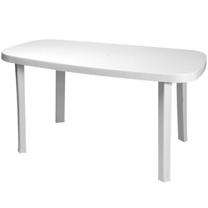 Tavolo Garden Otello 136X82XH72CM Bianco