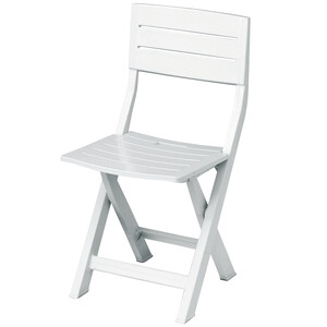Sedia Resina Gilda Pieghevole Bianco