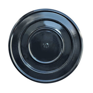 Rosone P/Tubo di Stufa D 12 cm Nero