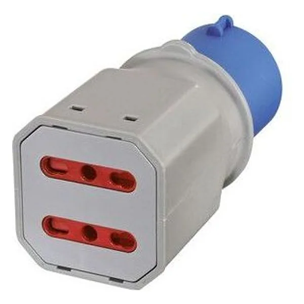 Adattatore Industriale 16A 220V 2PR Bip IP44 Fig. 7 – cod. CPD83996