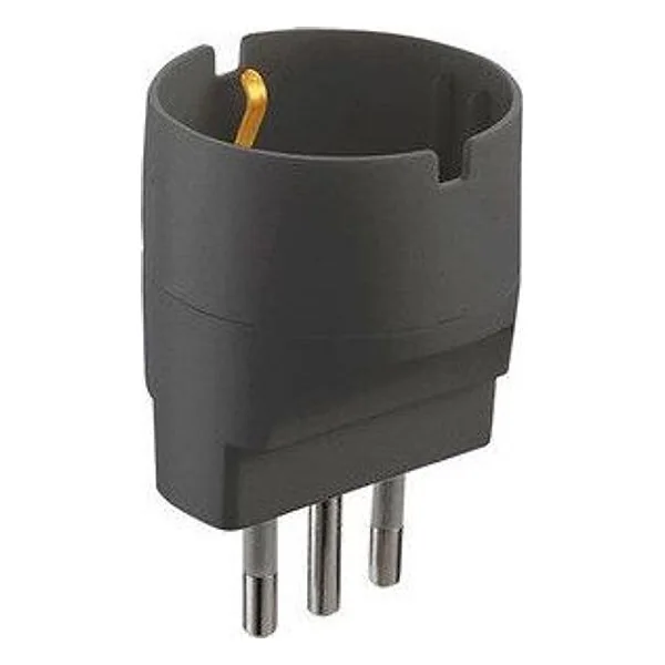 Adattatore Schuko 16A 2P+T Nero FIG.9 – cod. CPD98613