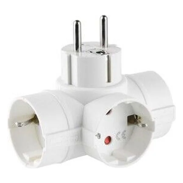Adattatore Spina Schuko a 3 Presa Schuko – cod. CPD505695