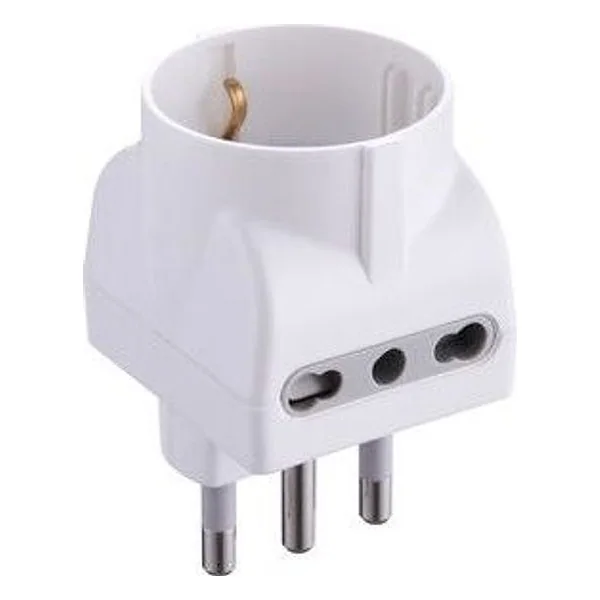 Adattatore Triplo 16A 2PR Bip e Schuko Bia FIG.11 – cod. CPD36128