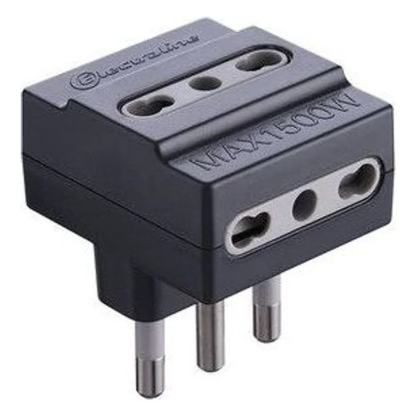 Adattatore Triplo 16A 3PR Bip Nero FIG.10 – cod. CPD98615