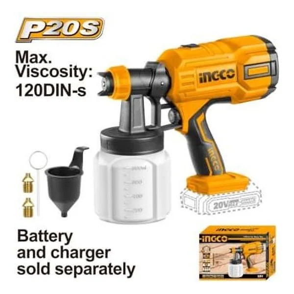 Aerografo a Batteria 20 Nudo Ingco – cod. CSGLI2003