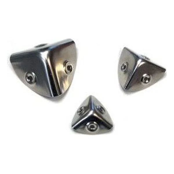 Angolo per Bauli e Casse Acciaio Nichelato 30 mm – cod. CPD28956