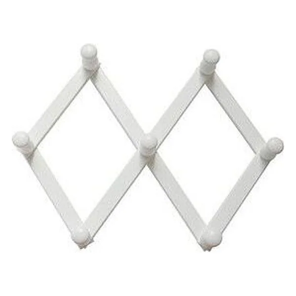Appendiabiti Estensibile a 7 Ganci Bianco – cod. CPD23026