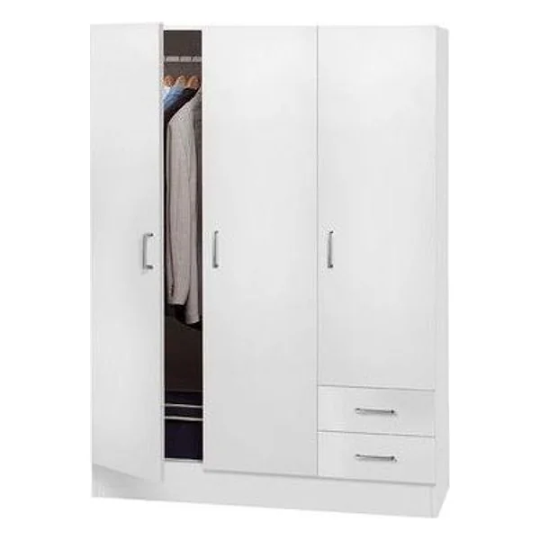 Armadio Facile 3A+2C 119,5X46,5X184,1 Bianco – cod. CPD96255