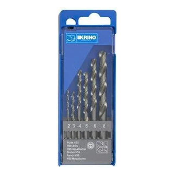Assortimento 6 Punte HSS Rettificate H.q. 2-8MM – cod. CPD508865