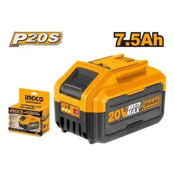 Batteria Litio 20V 7,5AH Ingco – cod. FBLI2075