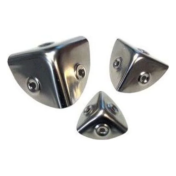 Angoli per Bauli e Casse Acciaio Nich 30 mm 4 PZ – cod. CPD88956